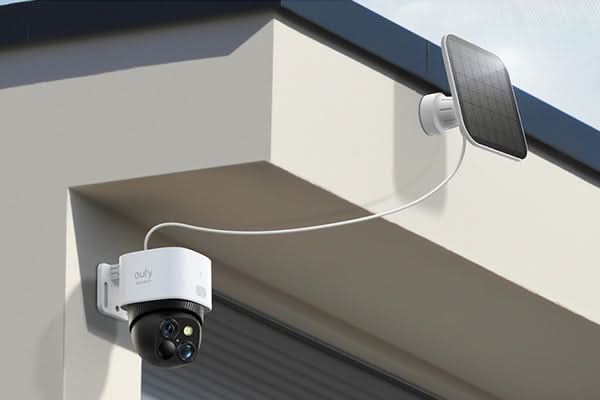 eufy Security P&T Solar Cam and Indoor Cam with Video Smart Lock Bundle
