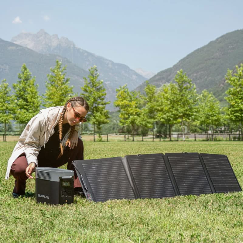 EcoFlow 110W Portable Solar Panel - 2 pack