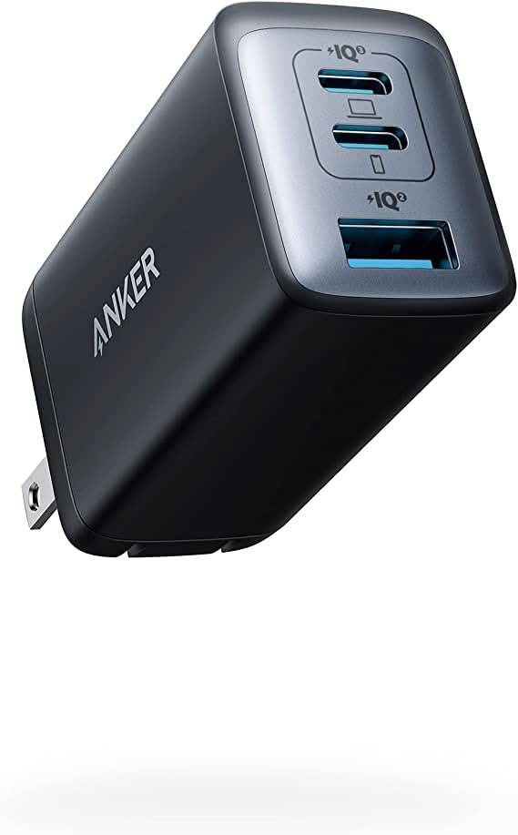 Anker USB C Charger, 735 Charger (Nano II 65W), PPS 3-Port Foldable Wall Charger