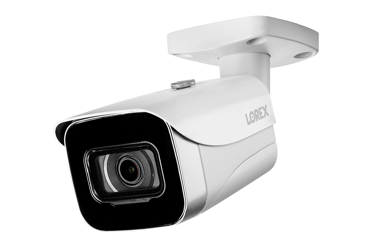 Lorex 4K (16 Camera Capable) 4TB Wired NVR System with 4 Nocturnal 3 Motorized Varifocal Lens Cameras and 4 IP Security Cameras