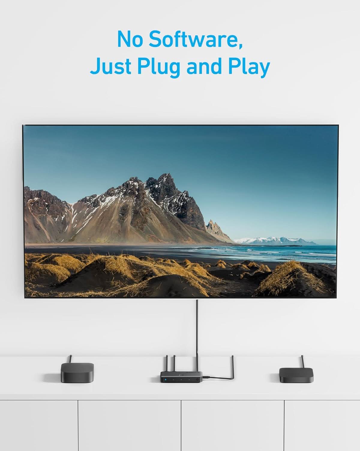 Anker 4K@60Hz HDMI Switcher, 4 in 1 Out with Smooth Finish