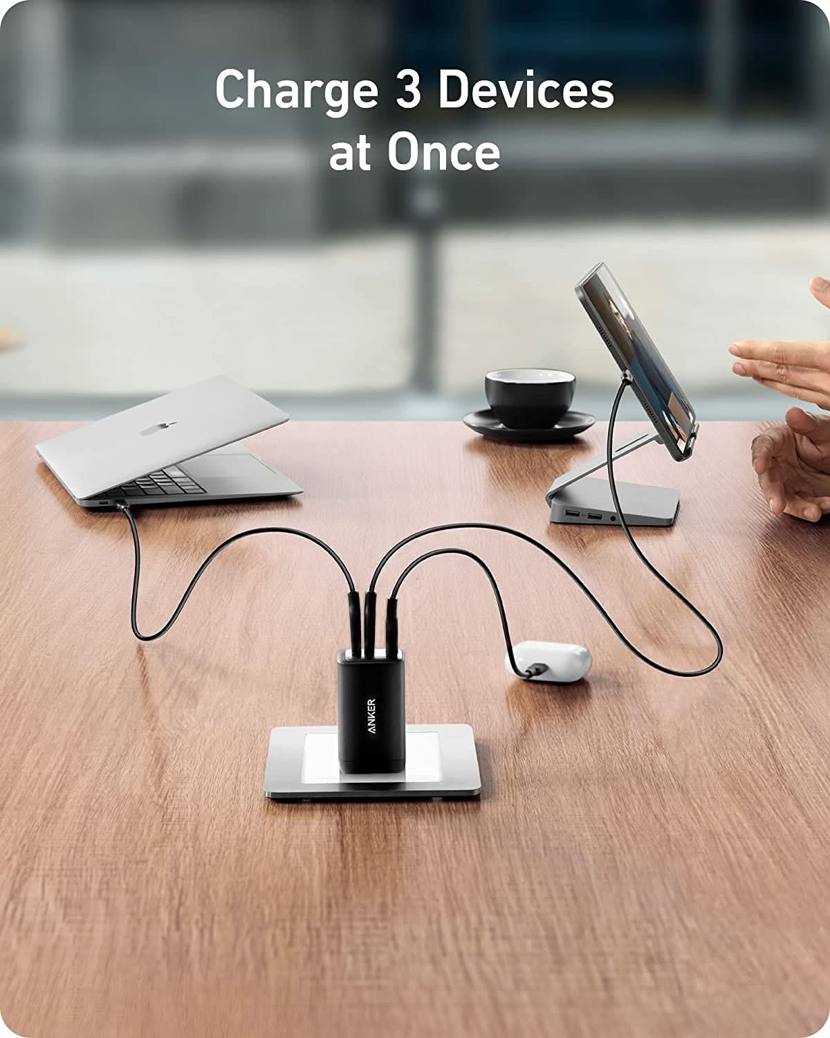 Anker USB C Charger, 735 Charger (Nano II 65W), PPS 3-Port Foldable Wall Charger