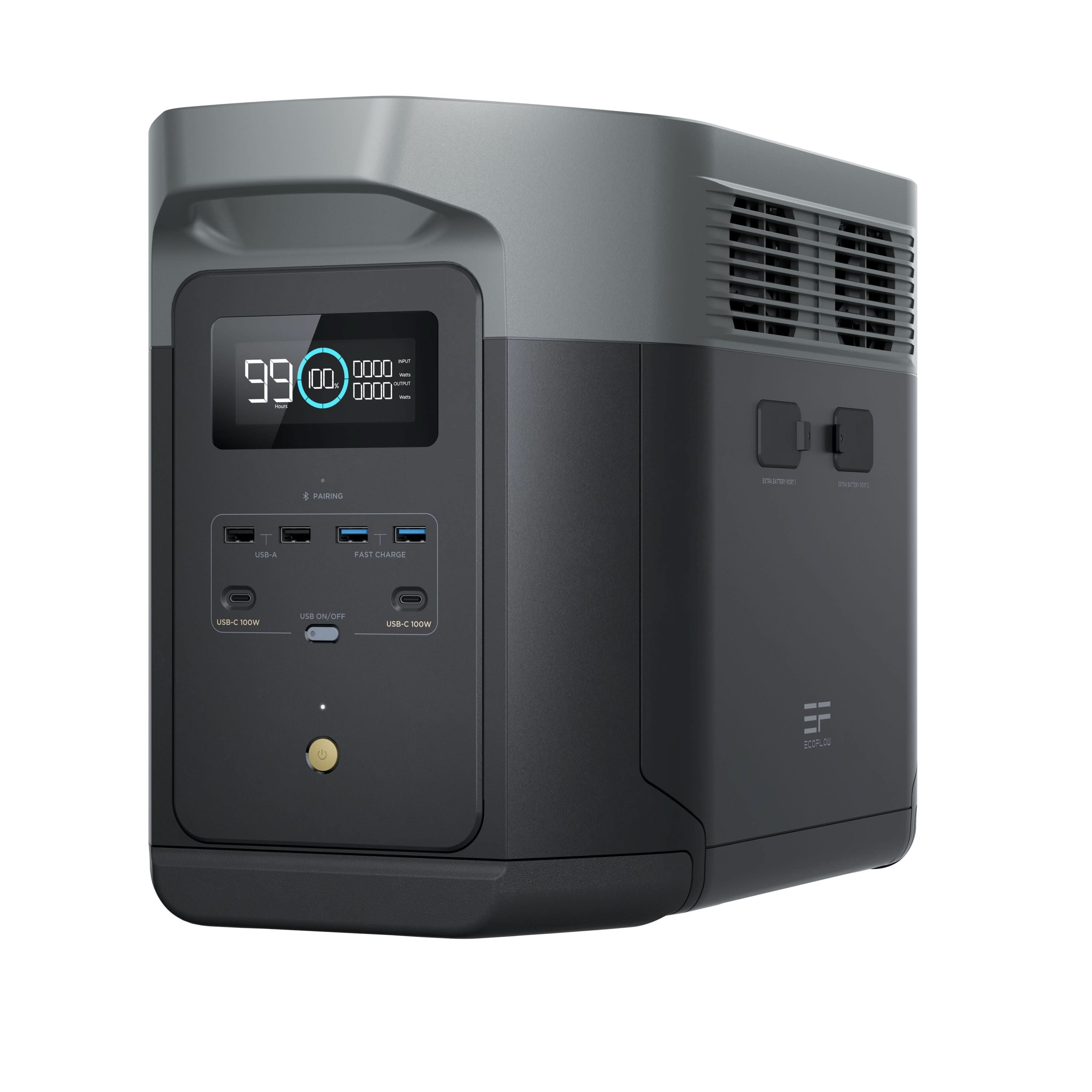 EcoFlow DELTA 2 Max with Extra Battery + 800W Alternator Charger
