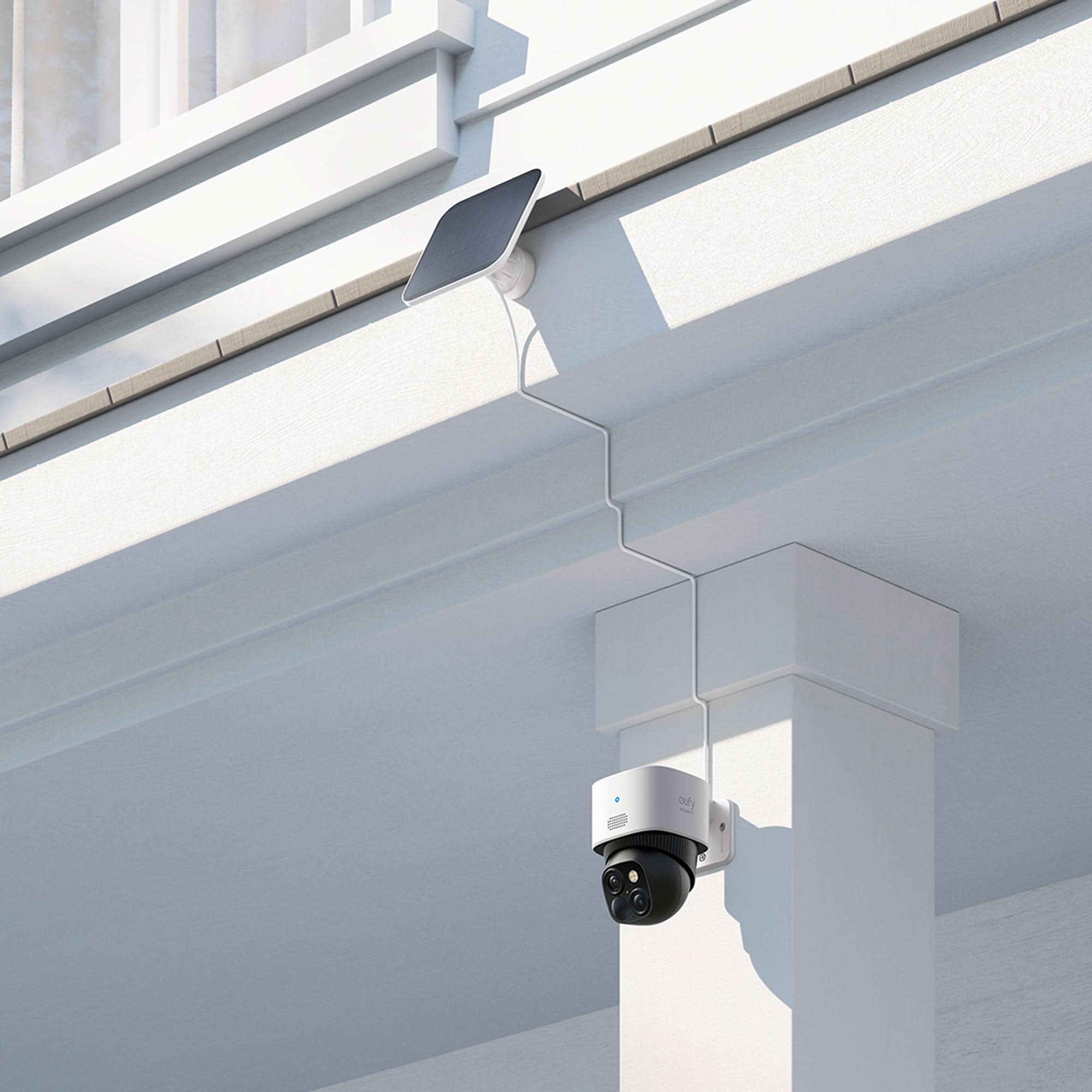 eufy Security P&T Solar Cam and Indoor Cam with Video Smart Lock Bundle