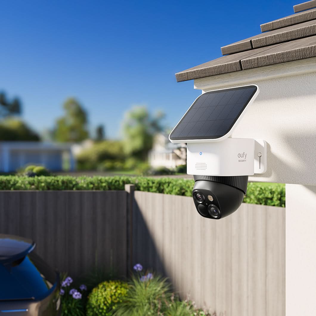 eufy Security P&T Solar Cam and Indoor Cam with Video Smart Lock Bundle