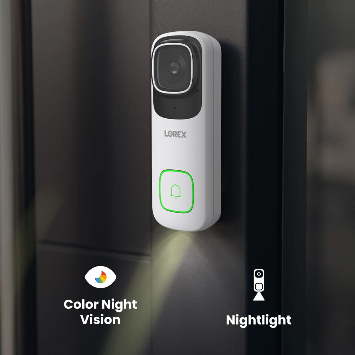 Lorex 4K Wired Video Doorbell with 2K Floodlight Wi-Fi Camera