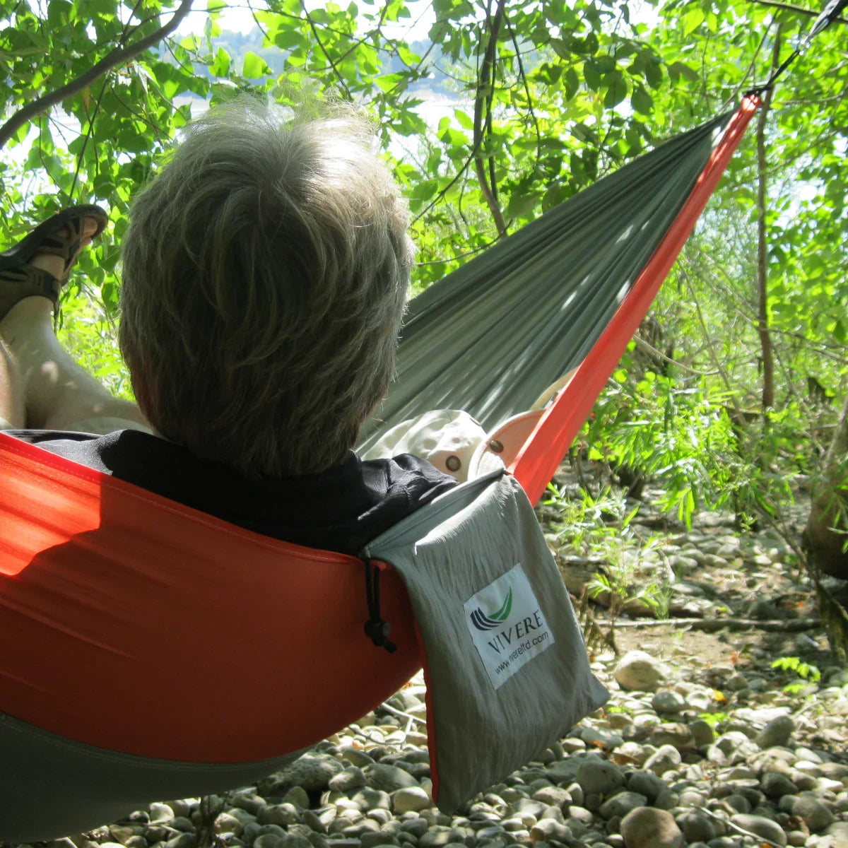 Vivere Double Parachute Hammock and Ultra-lite Tree Straps