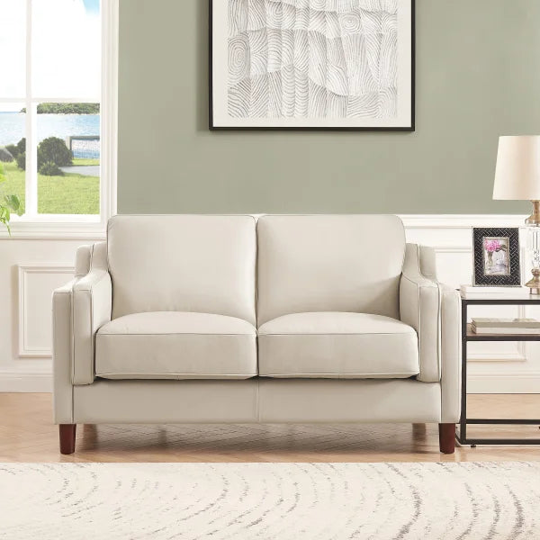Prospera Home Dobson Top Grain Leather 3-piece Living Room Set