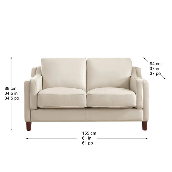 Prospera Home Dobson Top Grain Leather 3-piece Living Room Set