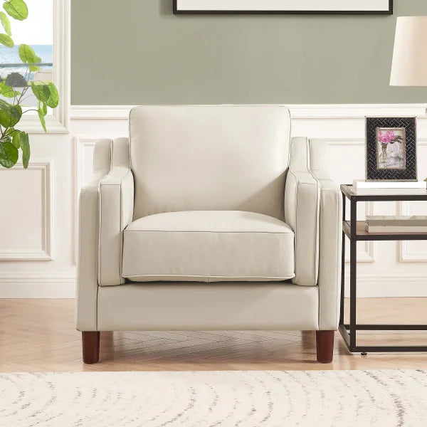 Prospera Home Dobson Top Grain Leather 3-piece Living Room Set