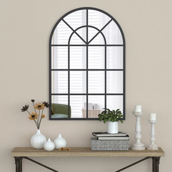 Appollo Harley Modern 71 cm x 105 cm (28 in. x 41.5 in.) Window Metal Framed Mirror