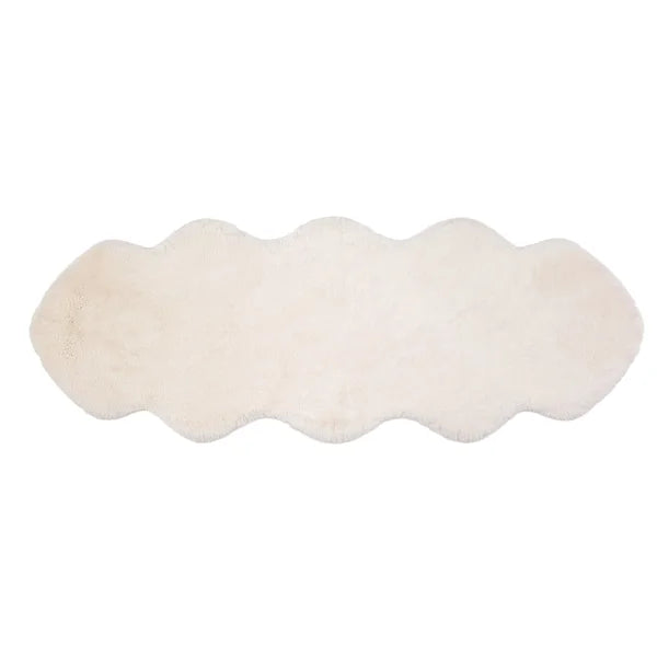 Mon Chateau Twin Faux Fur Rug, Taupe