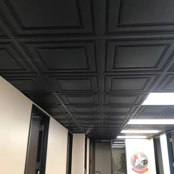 Ceilume Stratford White 2ft x 2ft Suspended Ceiling Tiles