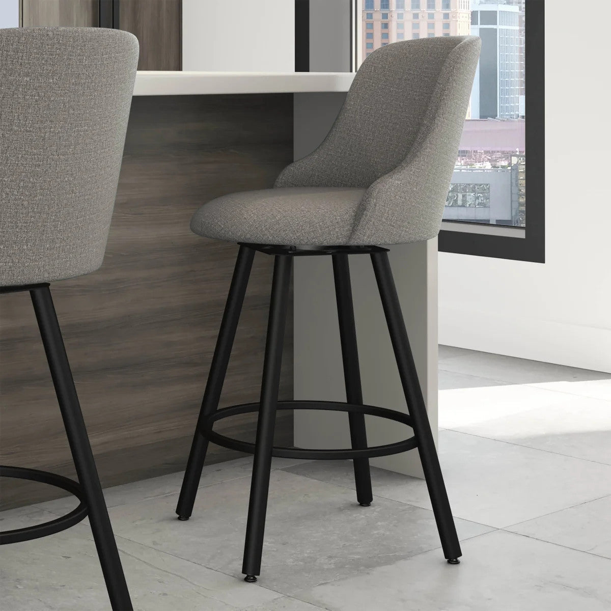 Kelsea Modern Counterstool, Black Base
