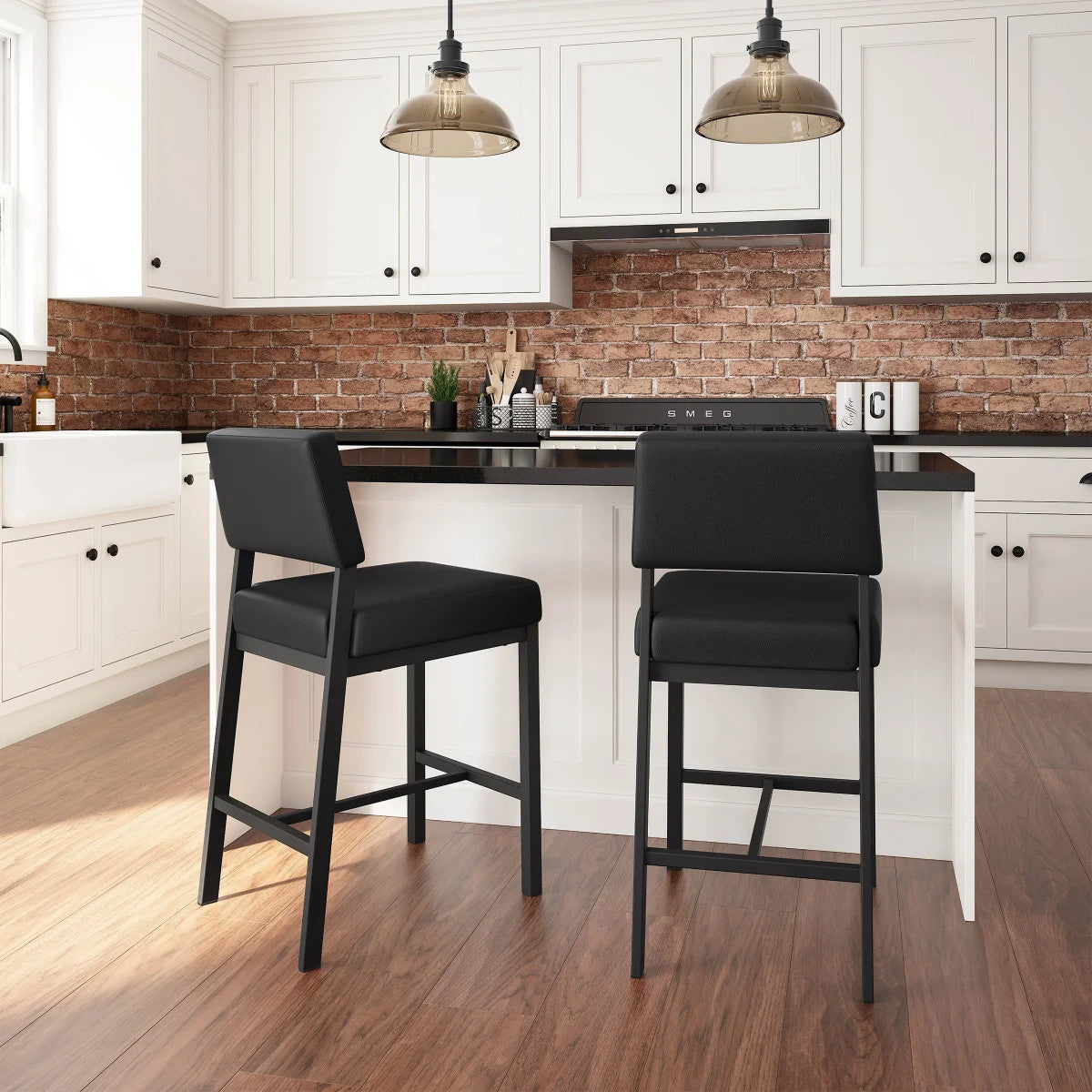 Avery Counterstool with Black Base