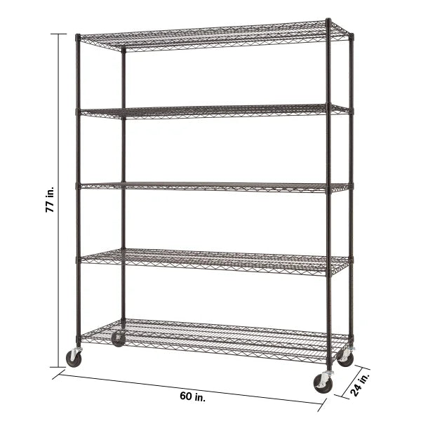 TRINITY 5-Tier 60 in. Wire Shelving