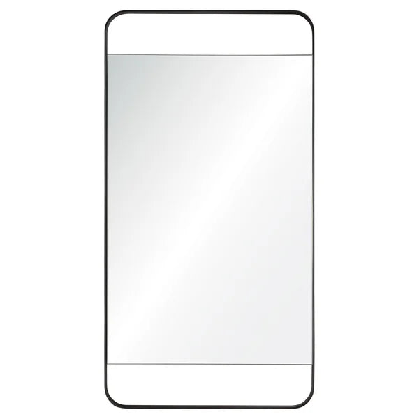 Stratford Industrial-style Mirror with Grey Metal Frame
