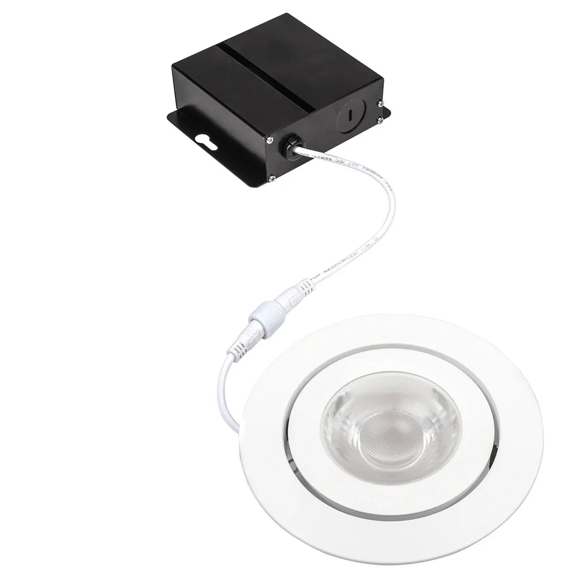 Luminus 10.16 cm (4 in.) Slim Panel with Separated Junction Box Gimbal, Dimmable, 6-pack