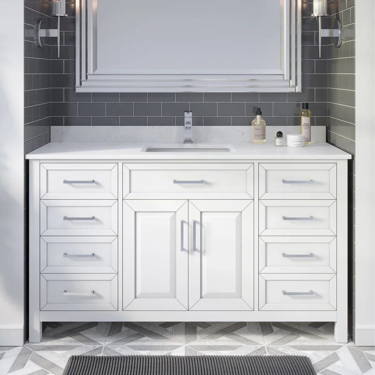 Studio Bathe Thomson Vanity with Power Bar, White