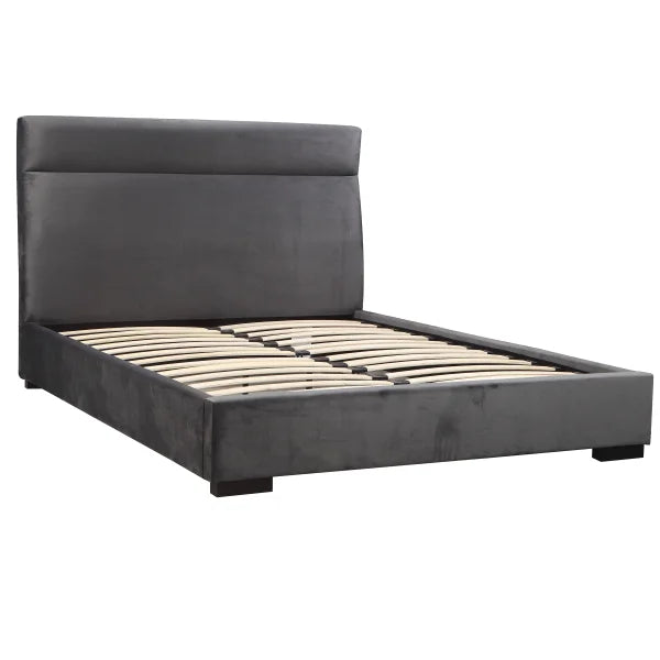 Atlas Modern King Platform Bed, Grey