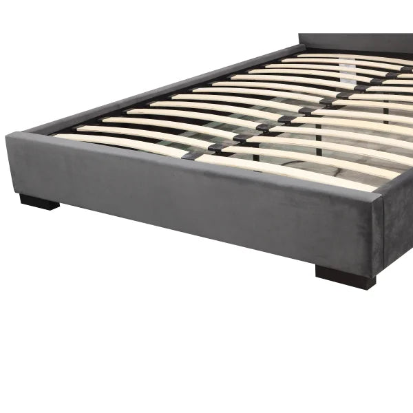 Atlas Modern King Platform Bed, Grey