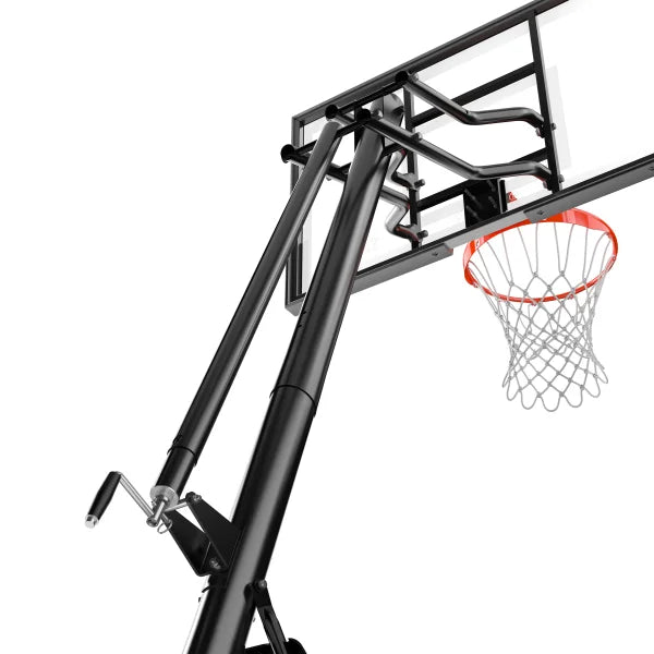 Spalding 137 cm (54-in.) Glass Ultimate Hybrid Portable Basketball System