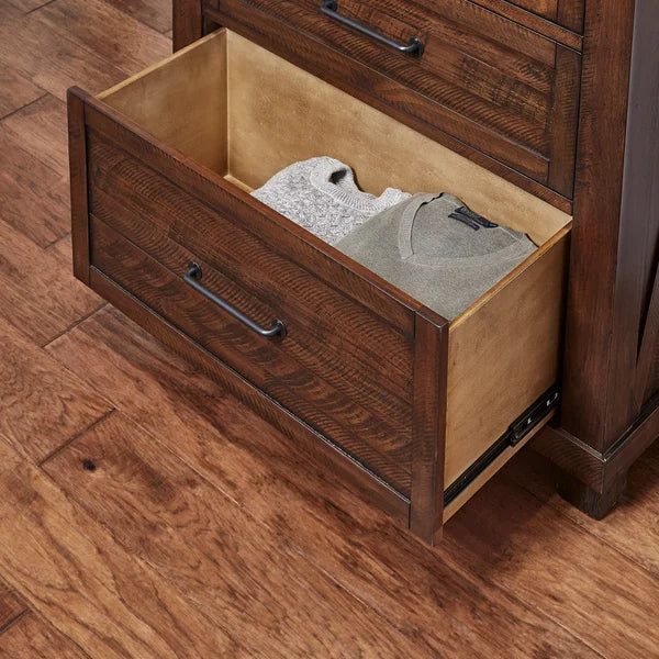 Alpine Ridge Rustic Solid Wood 6-piece King Bedroom Set