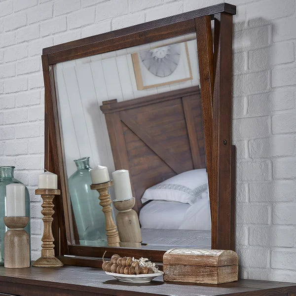Alpine Ridge Rustic Solid Wood 6-piece Queen Bedroom Set