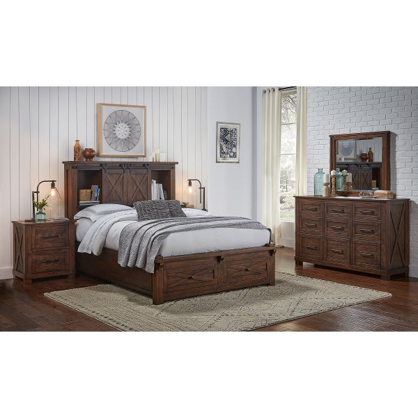 Alpine Ridge Rustic Solid Wood 5-piece King Bedroom Set