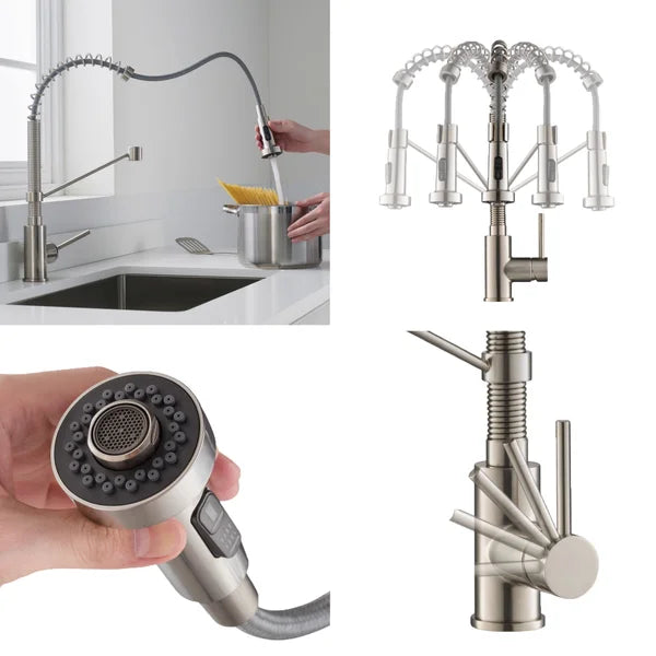 KRAUS 32 in. Workstation Undermount Sink with Faucet and Accessories