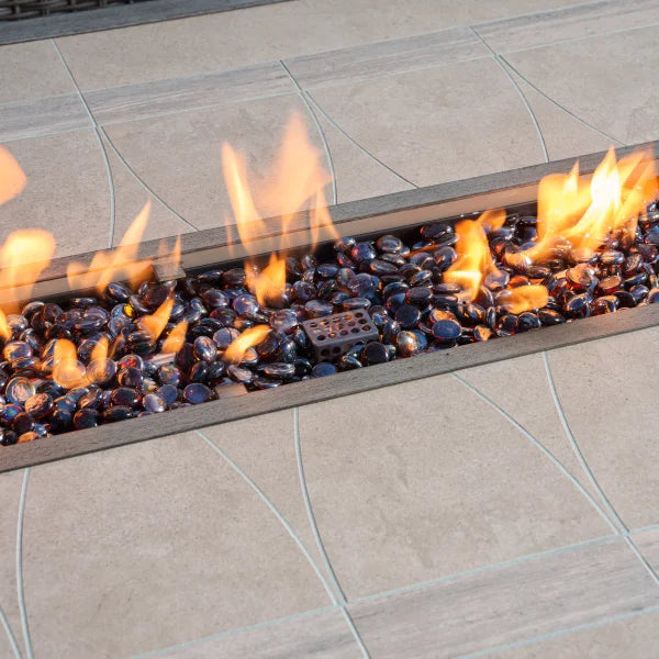 Vineyard 9-piece Patio Dining Set with Fire Table