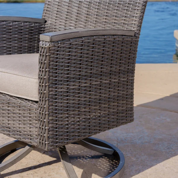 Vineyard 9-piece Patio Dining Set with Fire Table