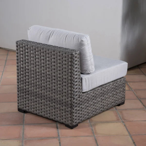 Dorian 8-piece Patio Sectional Conversation Set with Fire Table