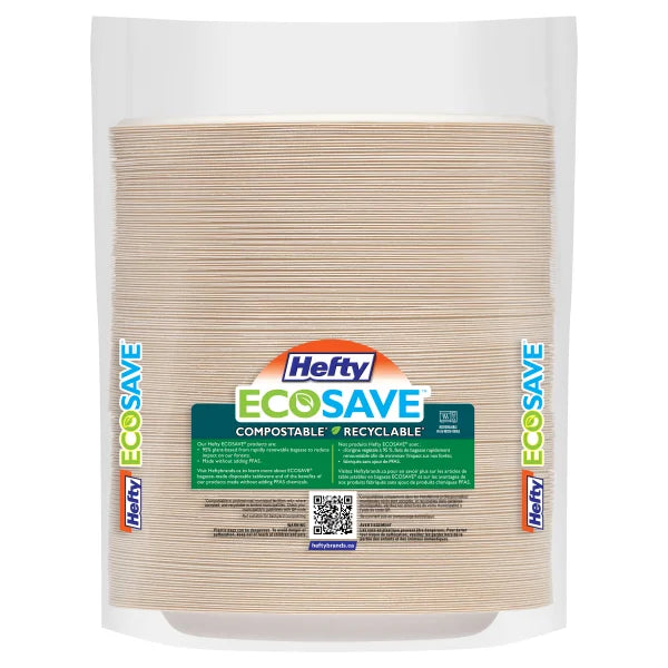 Hefty EcoSave Luncheon Paper Plates Disposable Plates - 180-pack