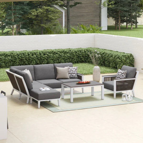 Valencia 7-piece Patio Sectional Conversation Set