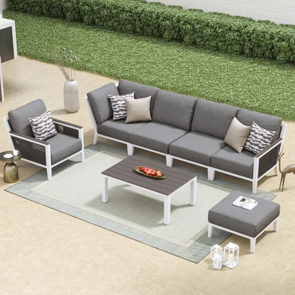 Valencia 7-piece Patio Sectional Conversation Set