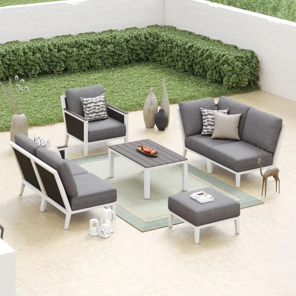 Valencia 7-piece Patio Sectional Conversation Set