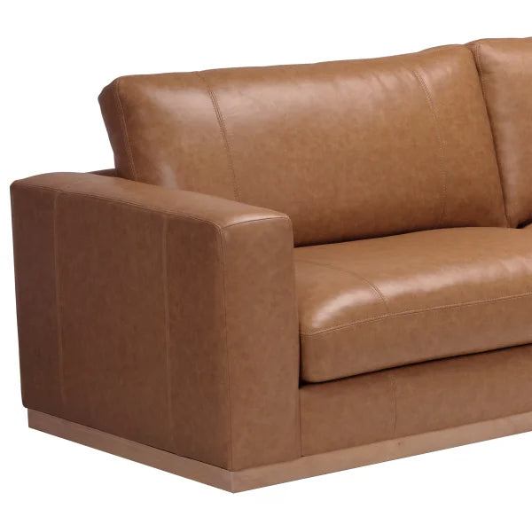 Fargo 3-piece Top-grain Leather Sectional