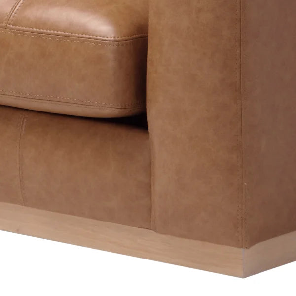 Fargo 3-piece Top-grain Leather Sectional