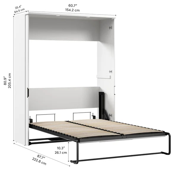 Bestar Lumina Double Wall Bed
