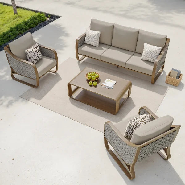 Honey Island 4-piece Patio Conversation Set