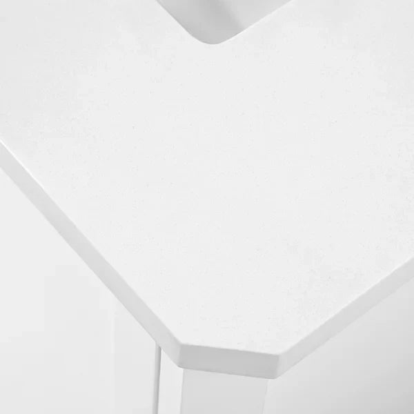OVE Decors Flora 30 in. Vanity in White with White Quartz Countertop