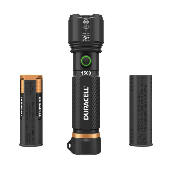 Duracell 1500 Lumen Flashlight 4-pack