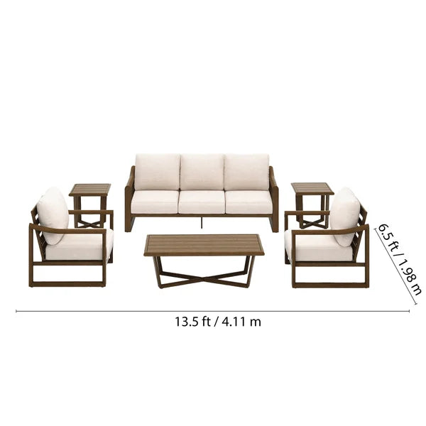 Amparo 6-piece Patio Conversation Set