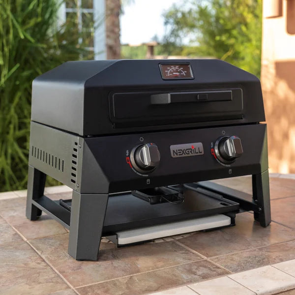 Nexgrill X4 Fortress 4-in-1 Grill and Pizza Oven with Griddle and Sear Plate includes Cover