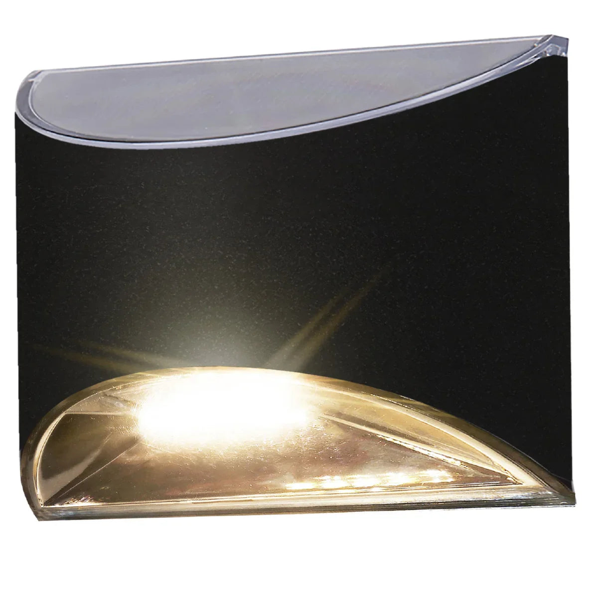 Classy Caps Black Stainless Steel Deck & Wall Light, 4-pack