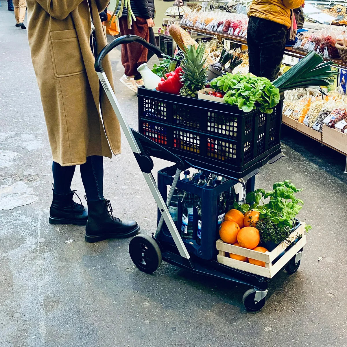 Clax Personal Folding Shopping Cart