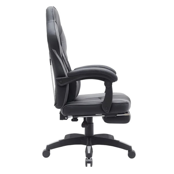 Bentley Gaming Chair, Black and Grey