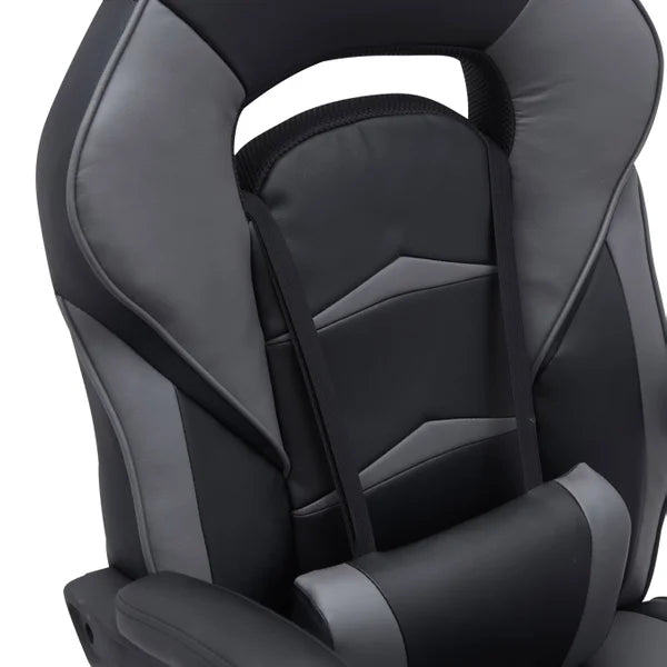 Bentley Gaming Chair, Black and Grey