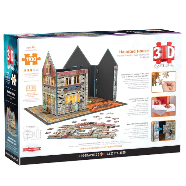 Eurographics 3D Haunted House 1100 Piece Puzzle